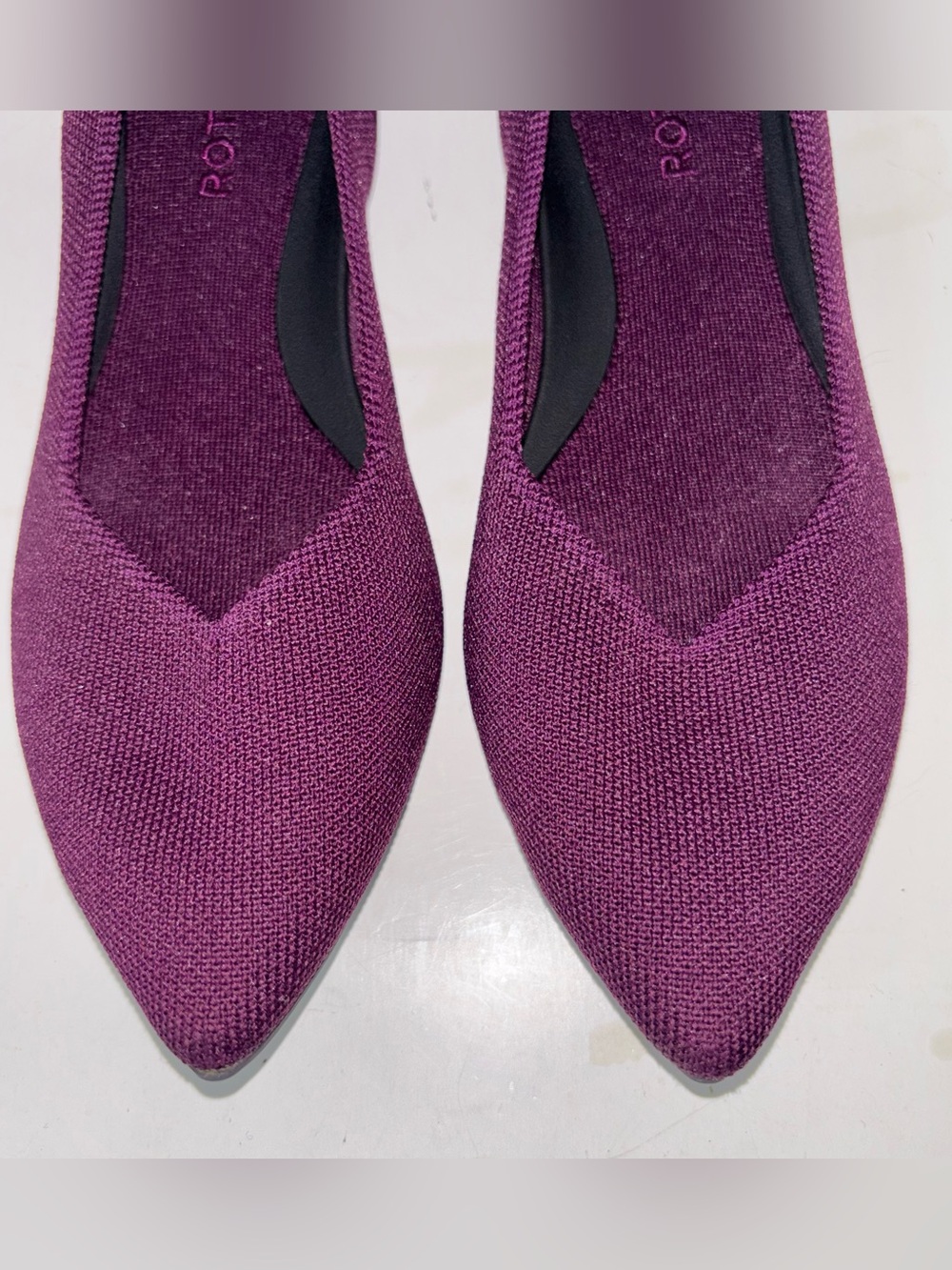 Rothy's Women's The Point Flat Pointed Toe Size 9 Orchid Purple - Picture 7 of 13